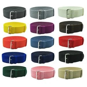 Perlon Watch Strap Braided Nylon Vintage Replacement Watch Strap Buckle - Picture 1 of 17