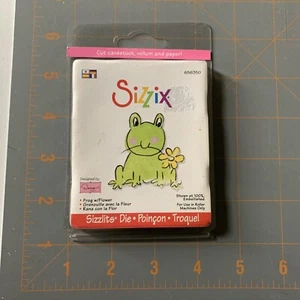 Sizzlits Die Cut Frog With Flower 656350 Crafting Paper Card Making Scrapbook - Picture 1 of 2