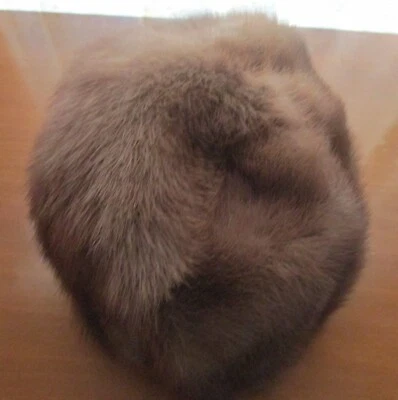 BROWN MINK PILLBOX  HAT - Image 1 of 4