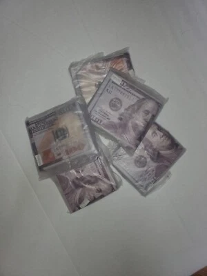 $100 Hundred Dollar Bill Wallet Money Thin Bi-Fold Card Holder  with Zipper - Image 1 of 2