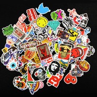 200 X Random Cool Vinyl Decal Graffiti Sticker Bomb Skate Laptop PVC Stickers UK