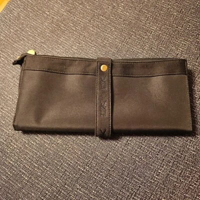 BOLSA DE VIAGEM DONNA KARAN DKNY poliéster 16" x 12" dobrável - com zíper - nova com etiquetas - Imagem 1 de 4