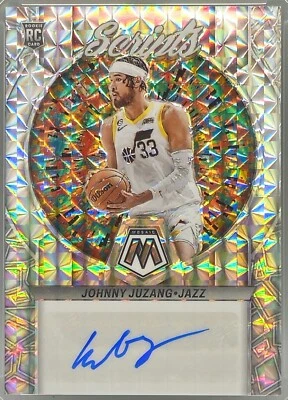 JOHNNY JUZANG 2022-23 MOSAIC ROOKIE SCRIPTS RS-JUZ AUTOGRAPH PRIZM RC AUTO - Image 1 of 2