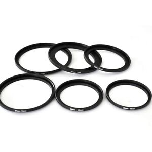Lens Filter Metal Stepping Rings 43-46-49-52-55-58-62-67-72-77-82mm Step-Up Ring