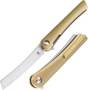 Kizer Cutlery Mercury Folding Knife 3.25" S35VN Steel Blade Gold Titanium Handle - Picture 1 of 5