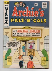 ARCHIE COMICS  ARCHIE'S PALS N GALS  23  1962-63  1ST APP  JOSIE  MELODY  PEPPER - Picture 1 of 2
