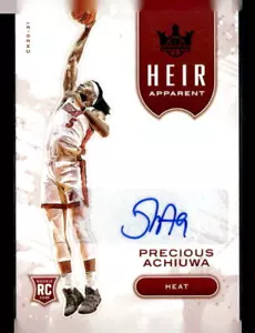 (3547) 2020-21 Court Kings Precious Achiuwa Heir Apparent Sapphire #/25 Auto RC - Picture 1 of 2