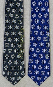 ATOMS QUANTUM PROTONS NEUTRONS ELECTRONS SCIENCE Wild Ties Microfiber Necktie - Picture 1 of 3