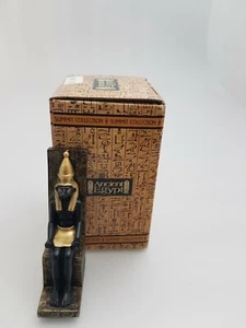 HORUS SITTING ON THRONE 8cm FIGURINE - ANCIENT EGYPT MC190024 - Picture 1 of 10