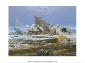 Das EISMEER - Caspar David Friedrich Kunstdruck Poster Bild Plakat Print NEU - Picture 1 of 1
