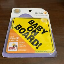 Baby On Board Cup Yellow Warning Sign Safety First