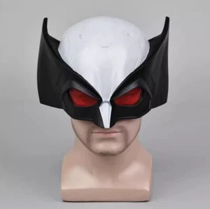 Deadpool 3 X-Force Wolverine Cosplay Gray PVC Helmet Mask Costume Prop Eye Masks - Picture 1 of 7