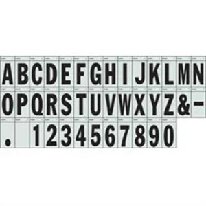 Hillman 839530 3 in. Black on Silver Reflective Square-Cut Letter Z Pack of 6 - Picture 1 of 1