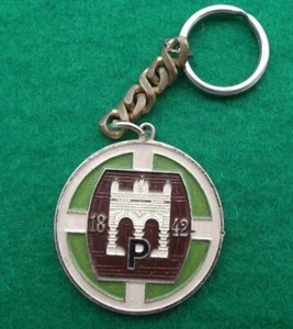 Vintage Pilsner Urquell 1842 Brewery Gates Prazdroj Czech Pils Key Chain Ring - Picture 1 of 2