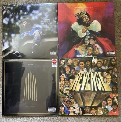 J COLE Vinyl lot. Limited Edition Colored Vinyl, Born Sinner + free CD. +3.❤️✅ - Image 1 of 2