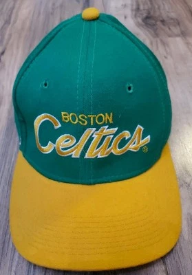 Vintage NBA Boston Celtics Sports Specialties Fitted Cap Hat 7 1/8 Script Wool - Image 1 of 4