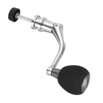 5x2,8" Pesca Mulinello Impugnatura Sostituzione,Potenza Impugnatura,Argento - Immagine 1 di 4