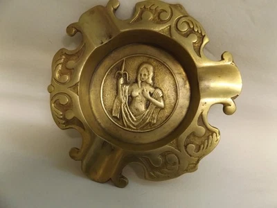  CENICERO DE LATÓN VINTAGE DIOSA GRIEGA ATENENA MITOLOGÍA ART NOUVEAU Foto 1 de 4