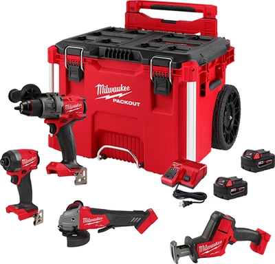 Milwaukee 3697-24PO M18 PAQUETE DE COMBUSTIBLE 4 herramientas kit combinado Foto 1 de 2