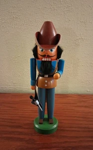 Cappello pelle schiaccianoci tedesco cowboy vintage alto 11" Hodrewa Rothenthal  - Foto 1 di 5