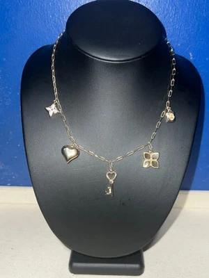 Б/у дом Harlow золотистый мульти подвеска ожерелье - отличном состоянии - Изображение 1 из 4