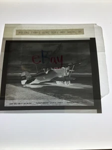 Vintage Boeing F4B-3 USMC 8311 Pursuit Airplane 4” x 5” Negative - Picture 1 of 1