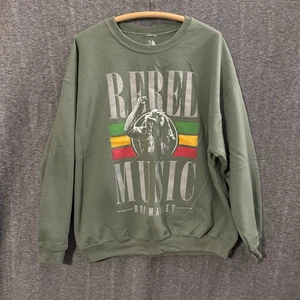 Bob Marley Rebel Music XL Crewneck Sweater 2017                             S102 - Picture 1 of 7
