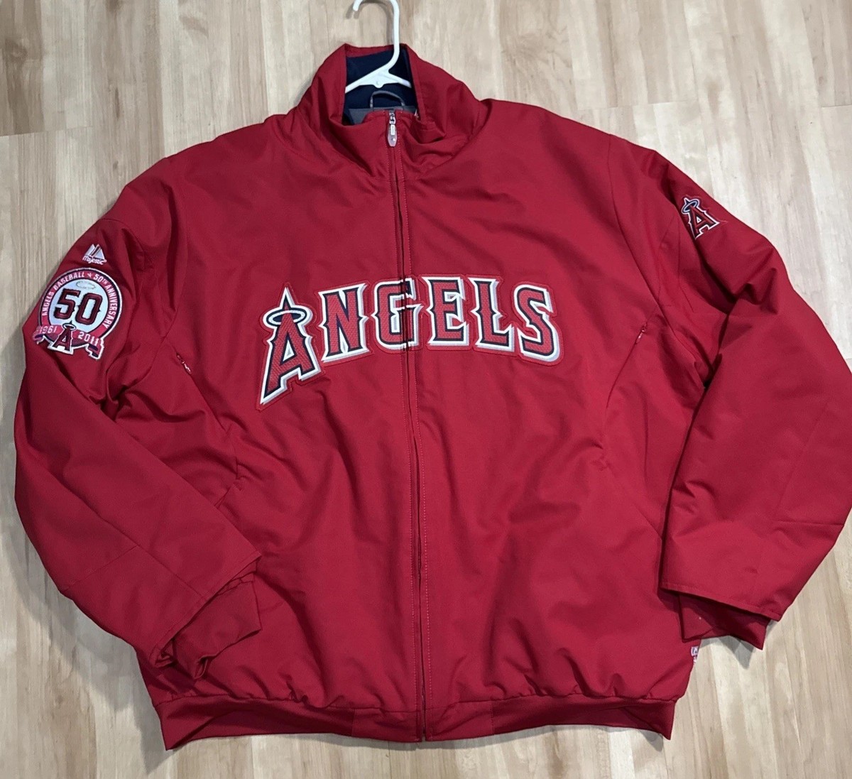 Majestic ANGELS ジャケット XL Majestic MLB Anaheim Angels Authentic Jacket Sz XL Style