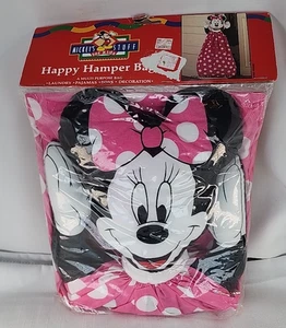 Vintage Minnie Mouse Nursery Diaper Stacker Clothes Hamper Pajama Bag Used - Picture 1 of 4