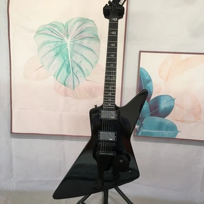 Christmas Gifts Explorer James Hetfield 6 String Black Solid Electric Guitar New - Image 1 of 4