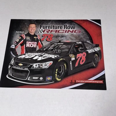 Foto firmada por Kurt Busch NASCAR NOMINADO A LA CORTE DE COLECCIÓN 2013 FILA DE MUEBLES #78 CHEVY Foto 1 de 2