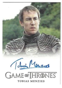 Game Of Thrones Season 3 Tobias Menzies Autograph Card as Edmure Tully - Picture 1 of 1