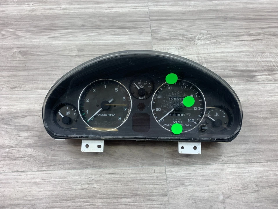 Mazda Miata 1990-1993 calibre OEM racimo velocímetro 106.511 millas NA M/T *LEER* Foto 1 de 4