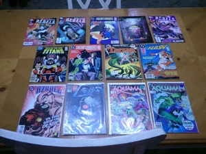 BAKERS DOZEN COMIC BOOKS LOBO TITANS AQUAMAN TARZAN FLASH SOME RARE KEY ISSUES - Picture 1 of 8