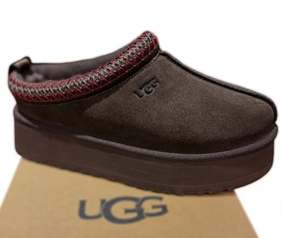 Nuevo en Caja Original Para Mujer UGG Trenza Plataforma Tazz II Zapatillas Zapatos Cacao Oscuro Foto 1 de 4