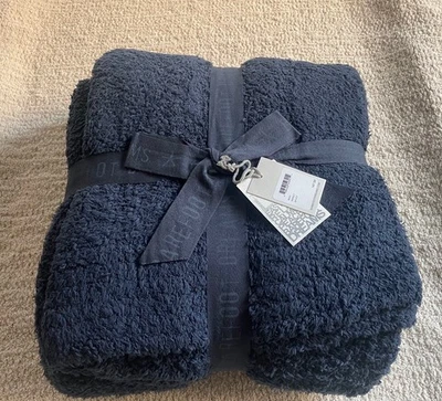 Barefoot Dreams CozyChic Throw Blanket- Indigo 54x72 NWT - Image 1 of 4