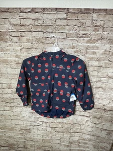 Columbia Rain Jacket Girls Youth XS Extra Small Navy Nylon Switchback Hooded NWT - Picture 1 of 4