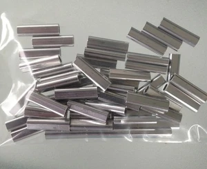 ALLOY FISHING CRIMPS 1.7 mm ID (short crimp) x 50 - Picture 1 of 1