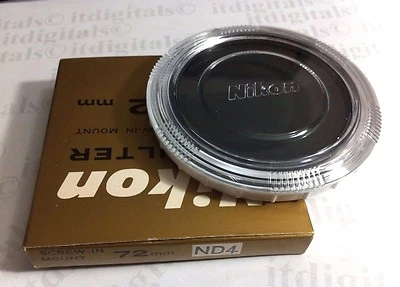 Genuine Nikon 72mm NEUTRAL DENSITY ND4 ND4X Lens Filter Japan 72 mm OEM FTA15801 - Image 1 of 4