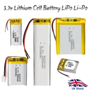 3,7V Lithium Polymer Akku verschiedene Größen hochwertige LiPo Zellen - Bild 1 von 12