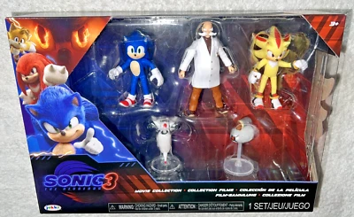 PACK DE 5 FIGURAS COLECCIÓN PELÍCULAS SONIC THE HEDGEHOG 3 **NUEVO** Foto 1 de 4