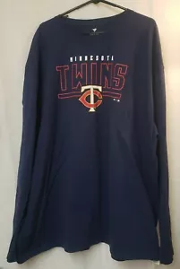Fanatics Minnesota Twins Mens Navy Long Sleeve Tee Size 4XL NWOT - Picture 1 of 5