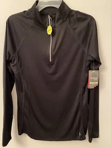 Danskin Girls Performance 1/4 Zip Pullover, Black Small (4-6 Child) NWT - Picture 1 of 4