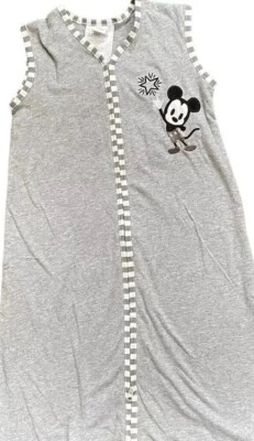 Corderos Hiedra Mickey Mouse Usable Bebé Manta Dormir Envoltura Gris Vestido Disney Foto 1 de 4