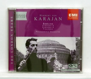 KARAJAN - SIBELIUS symphonies nos.4 & 5, finlandia EMI CD NM - Picture 1 of 2