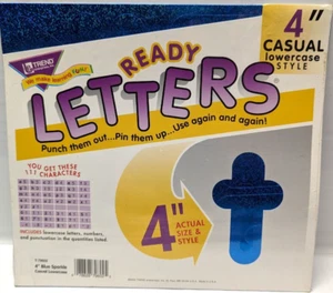 Blue Sparkle 4 Zoll Kleinbuchstaben Ready Letters® Trend Enterprises Inc. T-79602 - Bild 1 von 1