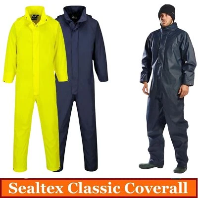 Portwest Waterproof Coverall Overall Sealtex Classic Windproof Rain Suit S452