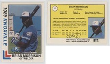 1989 Best Knoxville Blue Jays Brian Morrison #17