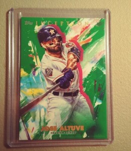 2020 TOPPS INCEPTION GREEN JOSE ALTUVE #3 HOUSTON ASTROS