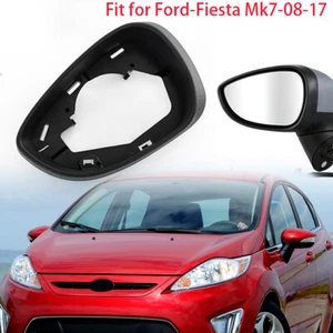 Left Side Wing Rear View Mirror Cover Frame Cap For Ford Fiesta MK7 2008-2017 . - Picture 1 of 14